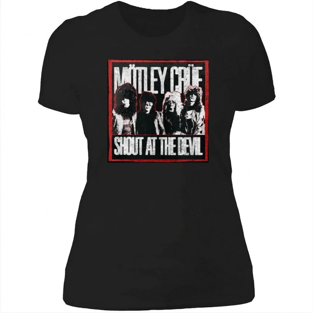 Motley Crue 45th Anniversary Shout At The Devil Shirt