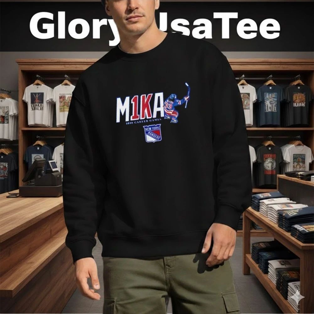 New York Rangers M1KA 1000 Career Games 2026 Shirt