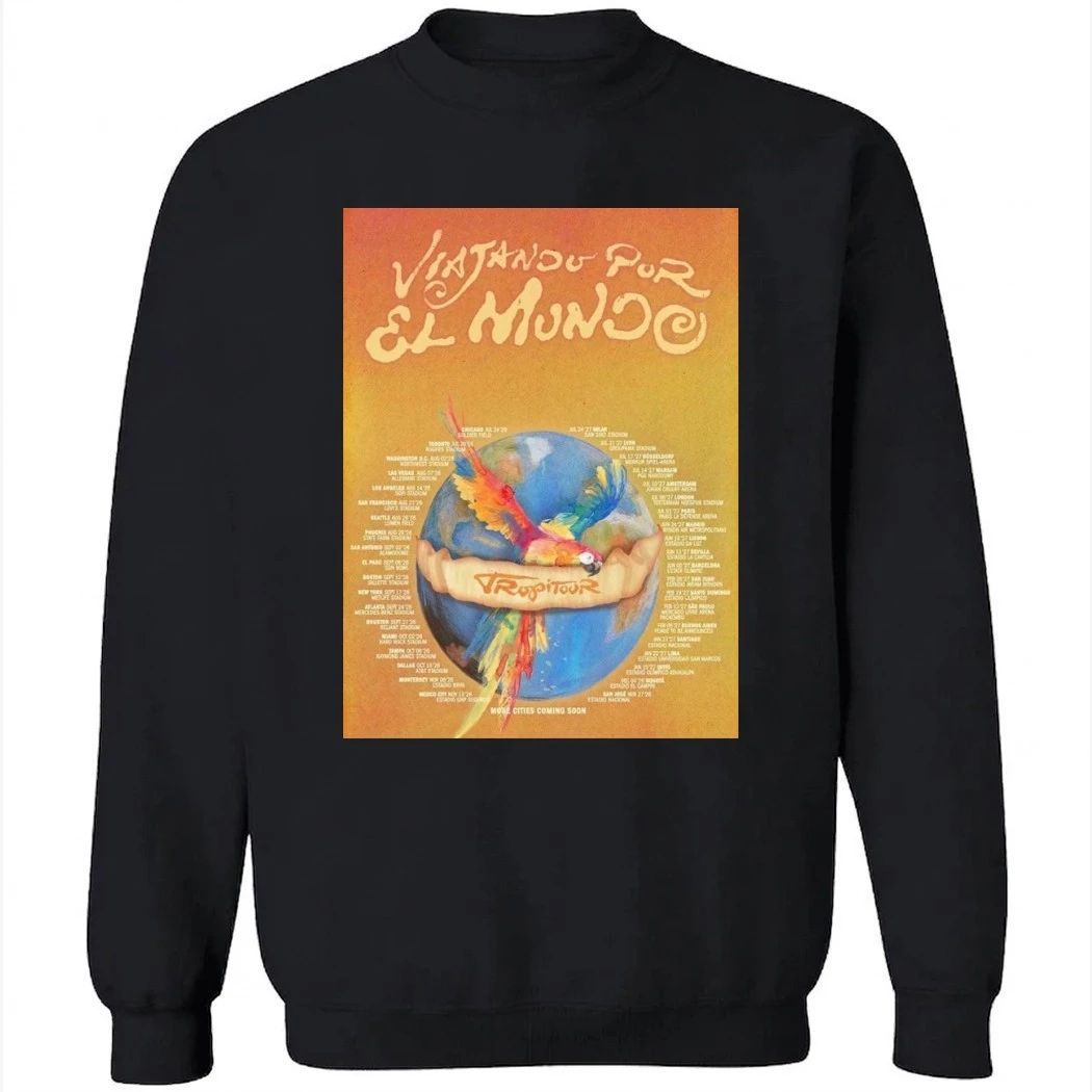 Karol G Viajando Por El Mundo Tropi Tour 2026 Kick Off In Chicago On July 24th Poster Shirt