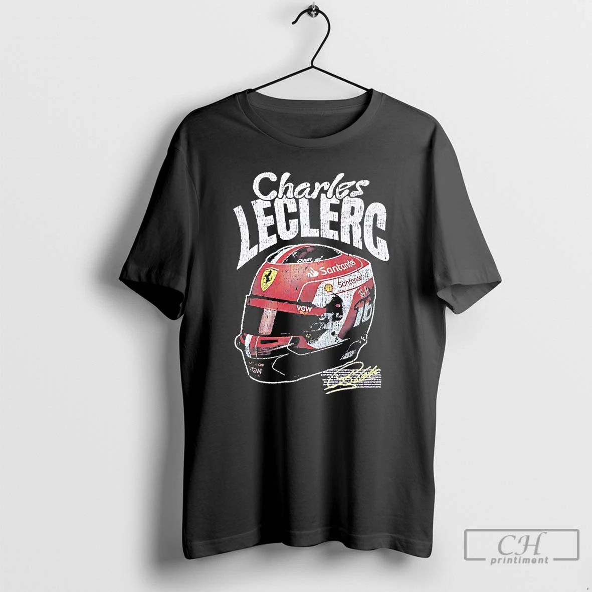 Classic F1 Racing Charles Leclerc Helmet Signature