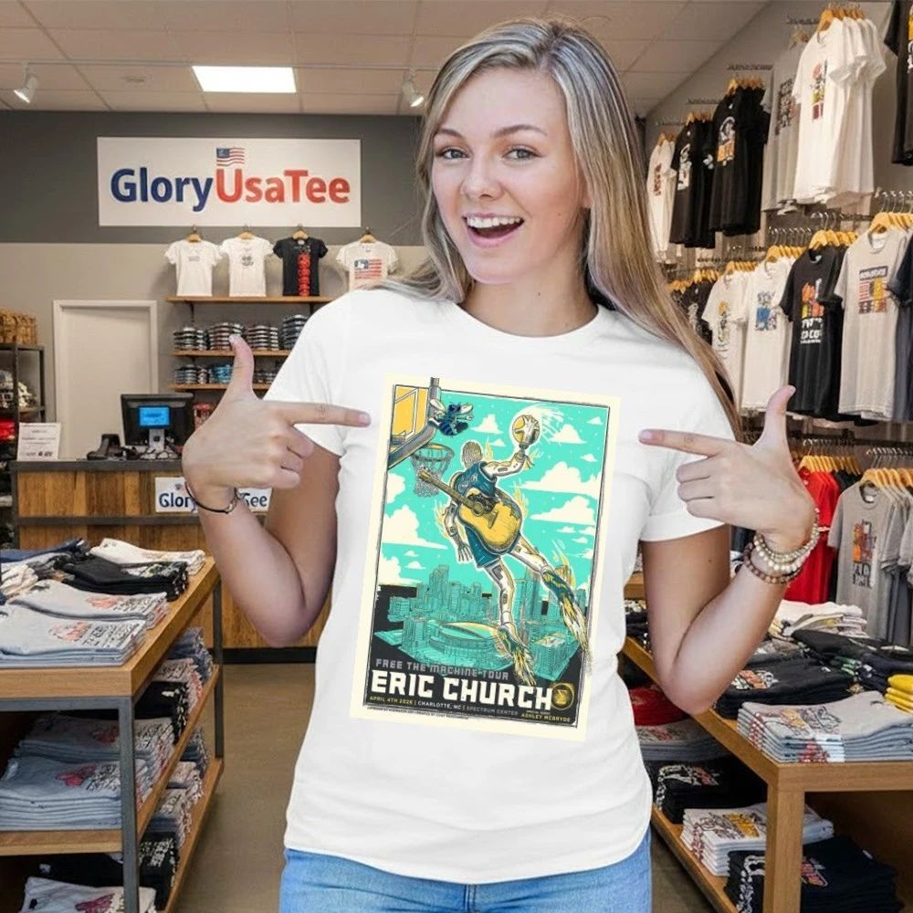 Eric Church Apr 04 2026 The Spectrum Center Charlotte NC Tour Poster Shirt