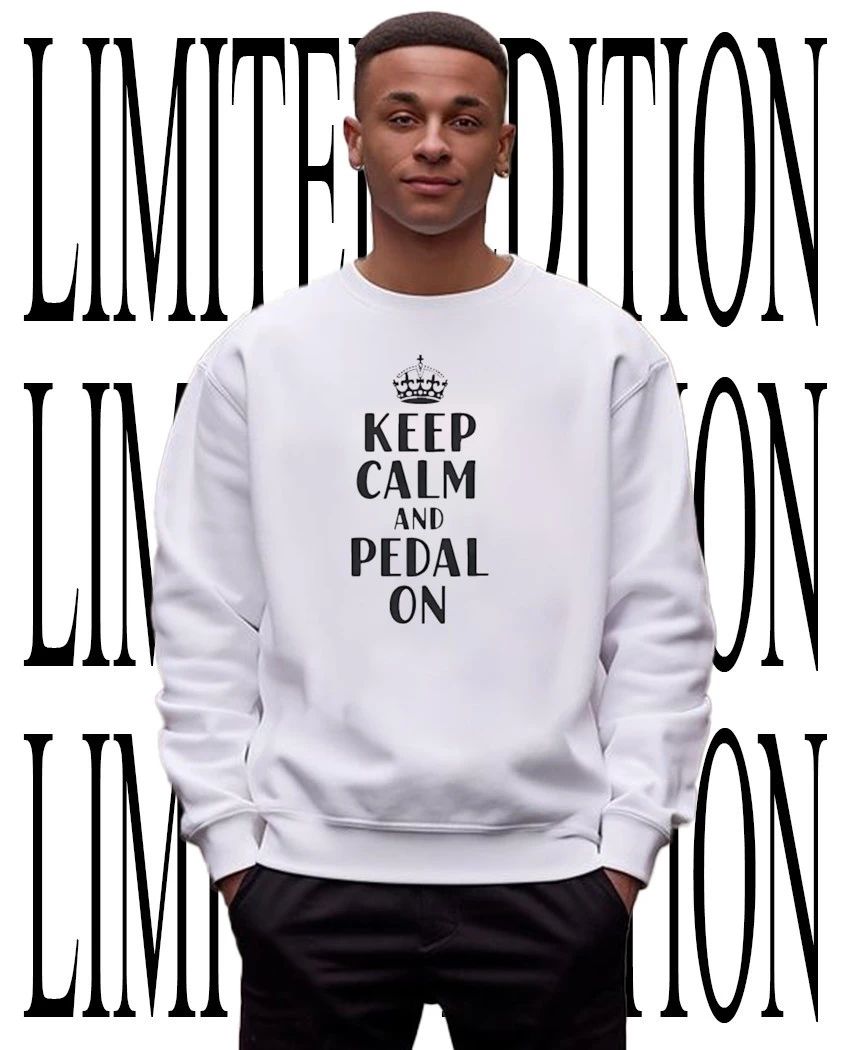 Keep calm and pedal on shirt