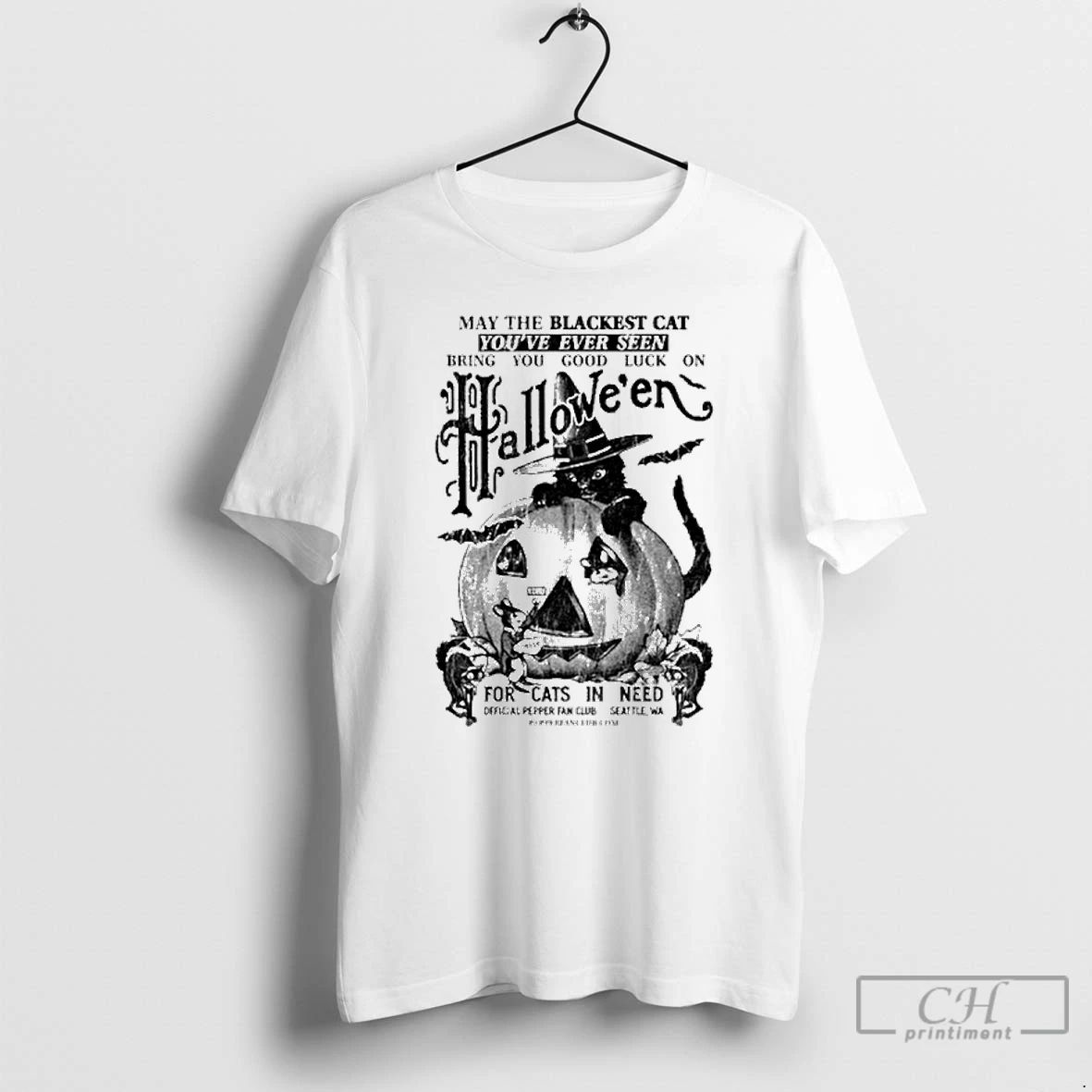 Classic May The Blackest Cat Youve Ever Seen Halloween For Cats In Need T Shirts