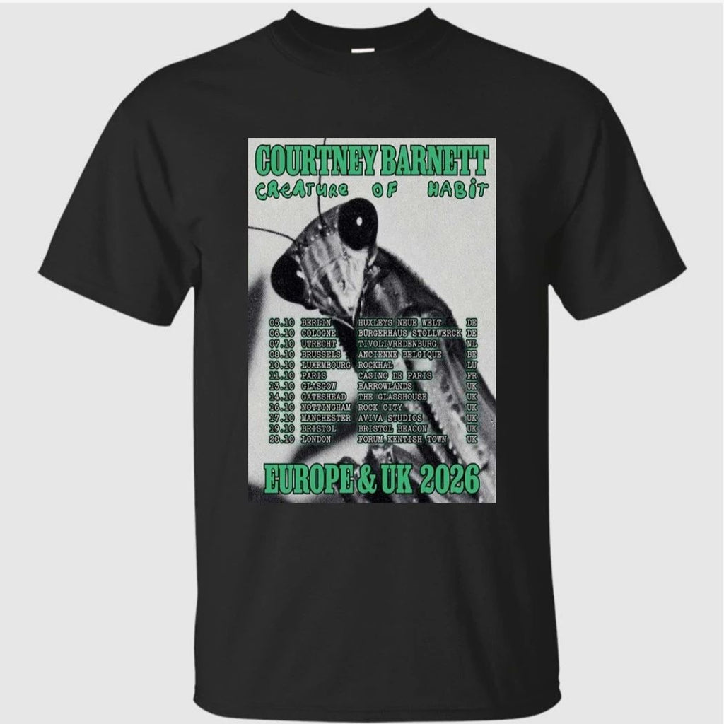 Courtney Barnett Europe UK Tour 2026 Poster Shirt