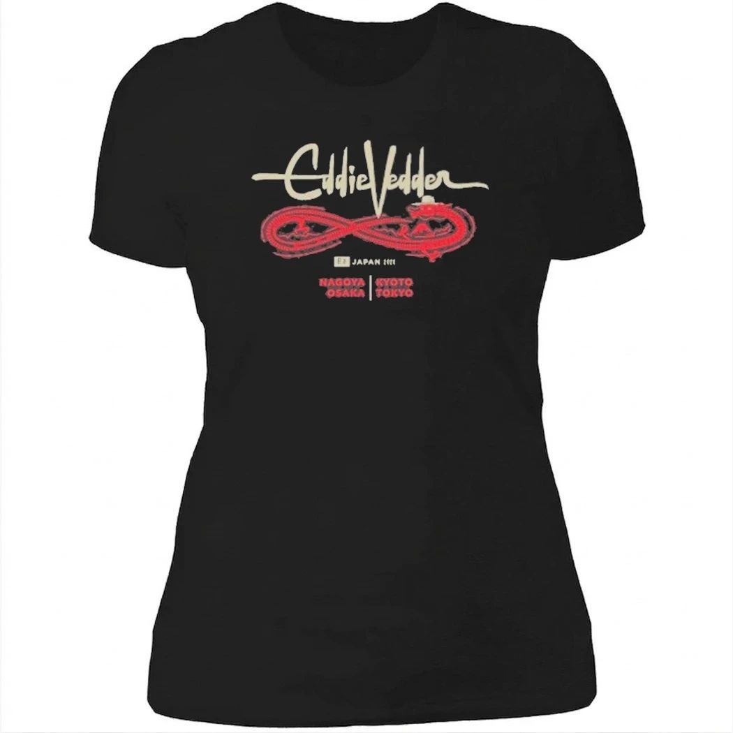Eddie Vedder 2026 Japan Tour Figure 8 Dragon Shirt