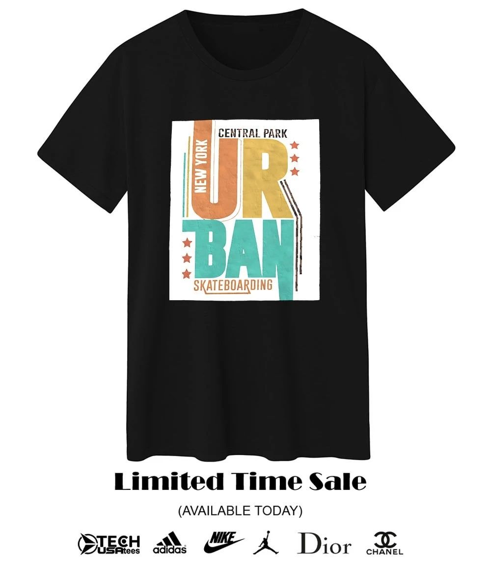 New York Central Park Urban Skateboarding shirt