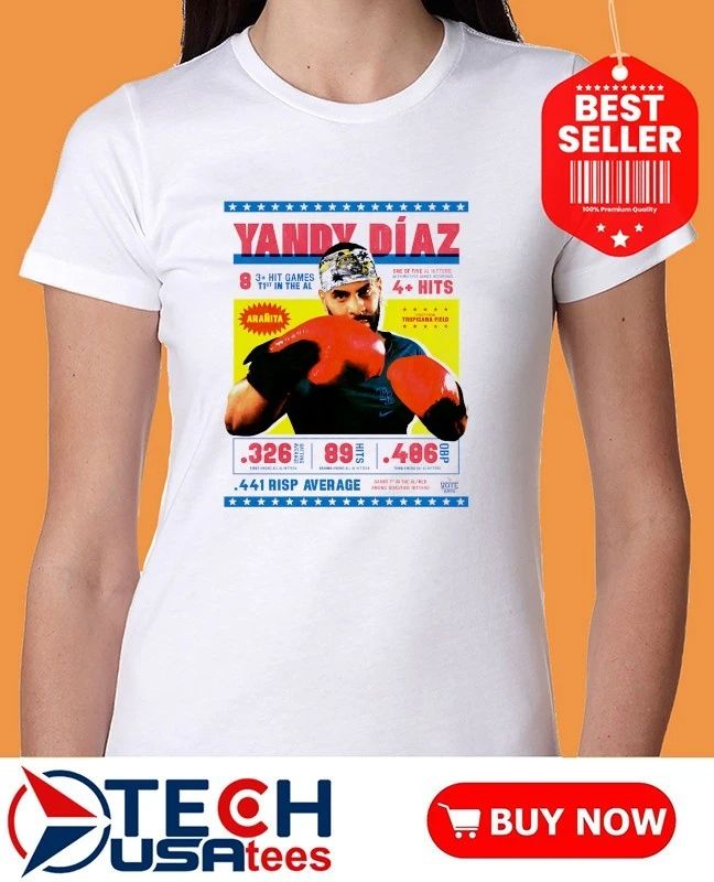 Yandy Díaz Tampa Bay Rays MLB voting campaign for the All-Star game shirt