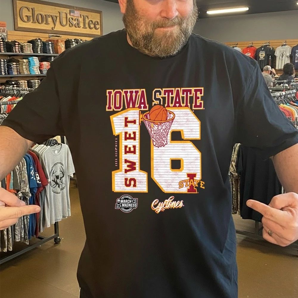 Iowa State Cyclones Cardinal 2026 NCAA March Madness Sweet 16 Bound Shirt