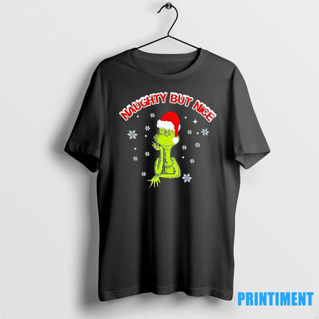 Grinch Naughty But Nice Christmas Tshirts Sweater