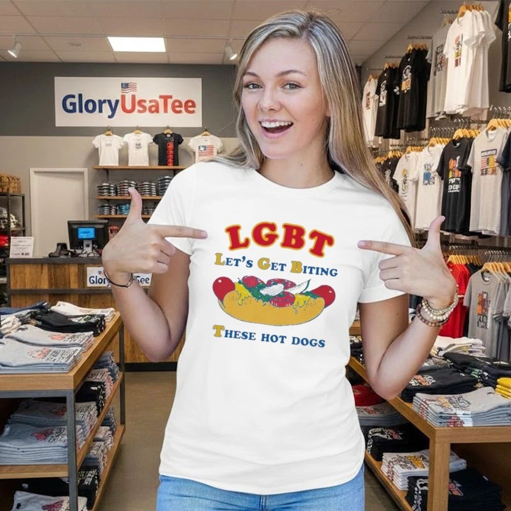 LGBT Let’s Get Biting These Hot Dogs Shirt