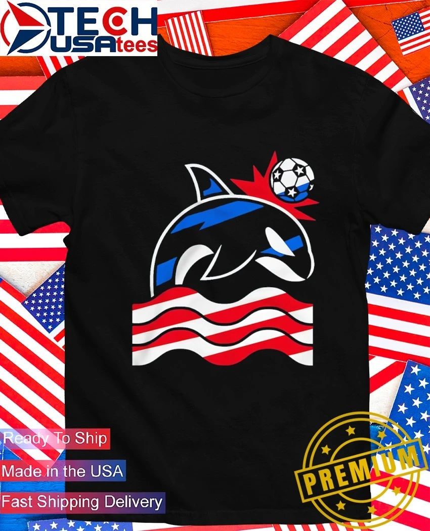 Wild Whale Soccer stars and stripes shirt