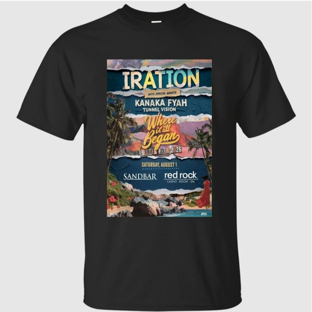 Iration Aug 1 2026 in Red Rock Casino Resort & Spa, Las Vegas, NV Concert Poster Shirt