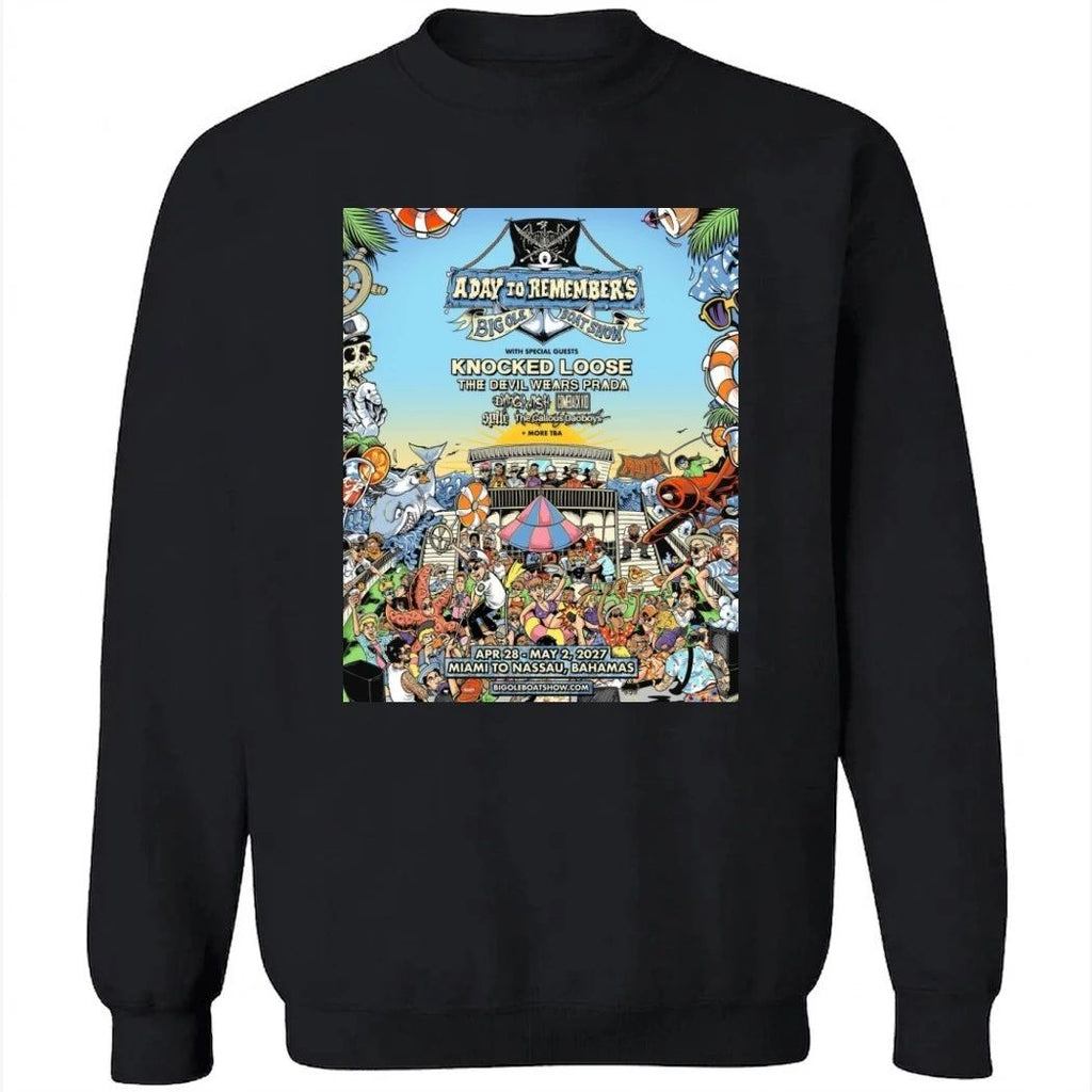 A Day To Remember Big Ole Boat Show 2026 Event Poster With Knocked Loose And The Devil Wears Prada On April 28 May 2 2027 Shirt