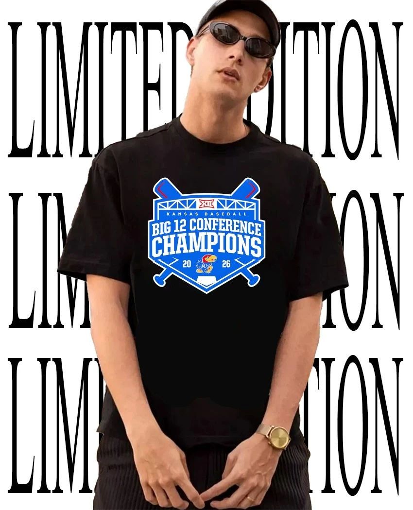 Kansas Jayhawks Baseball 2026 Big 12 Regular Season Champions logo shirt