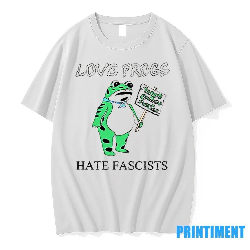 Love Frogs Hate Fascists 2025 Tshirts Sweater