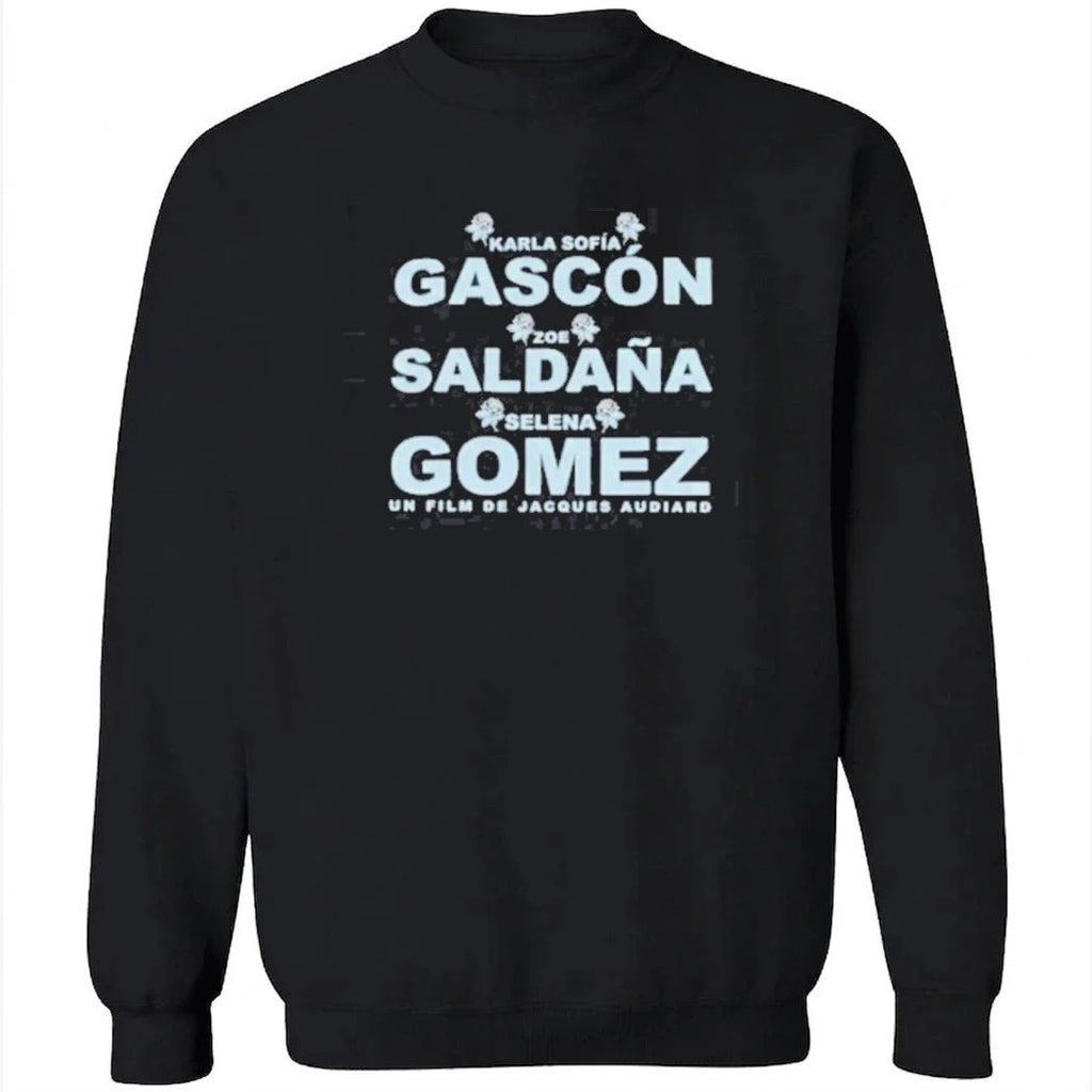 Karla Sofía Gascón Zoe Saldaña and Selena Gomez Shirt