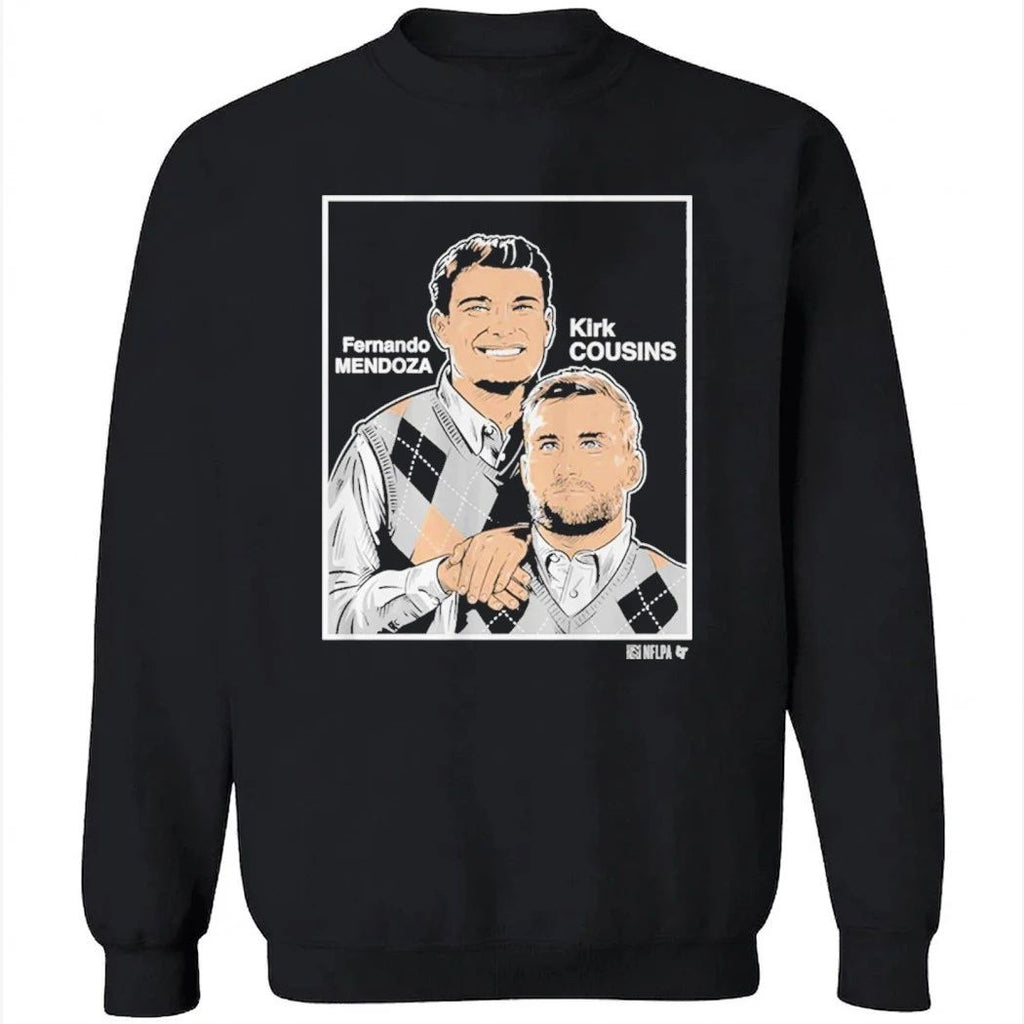 Fernando Mendoza & Kirk Cousins Family Portrait Shirt