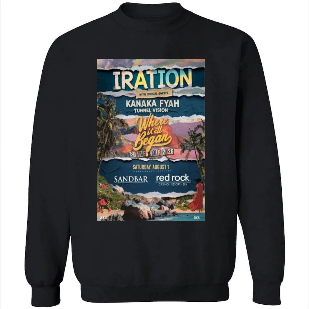 Iration Aug 1 2026 in Red Rock Casino Resort & Spa, Las Vegas, NV Concert Poster Shirt