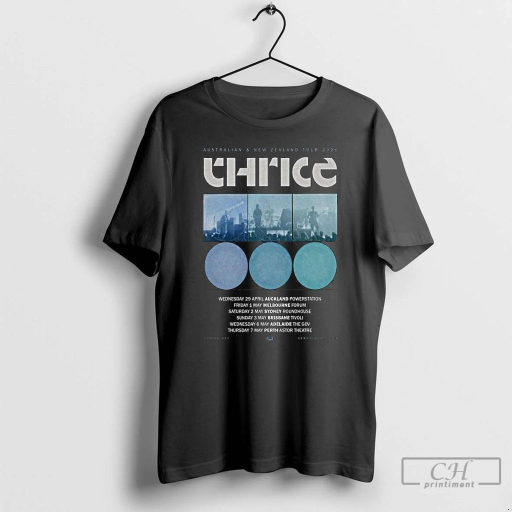 Classic Thrice Australia And New Zealand 2026 Event Long Sleve T Shirts