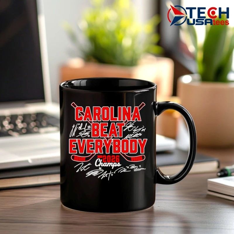 Carolina Hurricanes Hockey Beat Everybody 2026 Champs Roster signature shirt