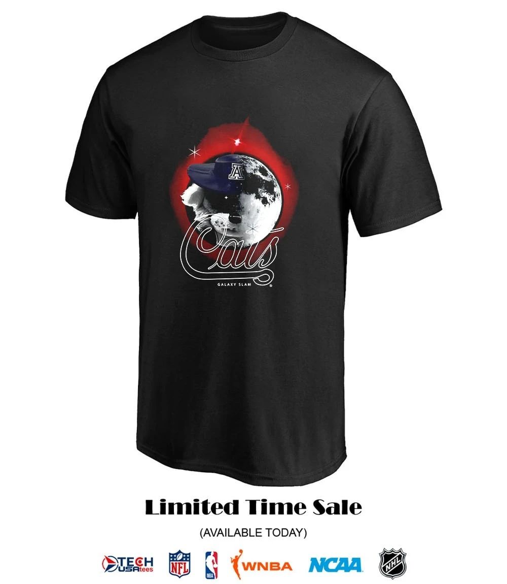 SLAM Galaxy Cats Half Wilbur Half Moon shirt by slamgoods