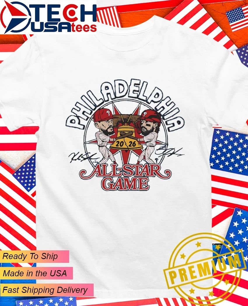 Philadelphia Phillies Bryce Harper and Kyle Schwarber 2026 MLB All-Star Game signature shirt