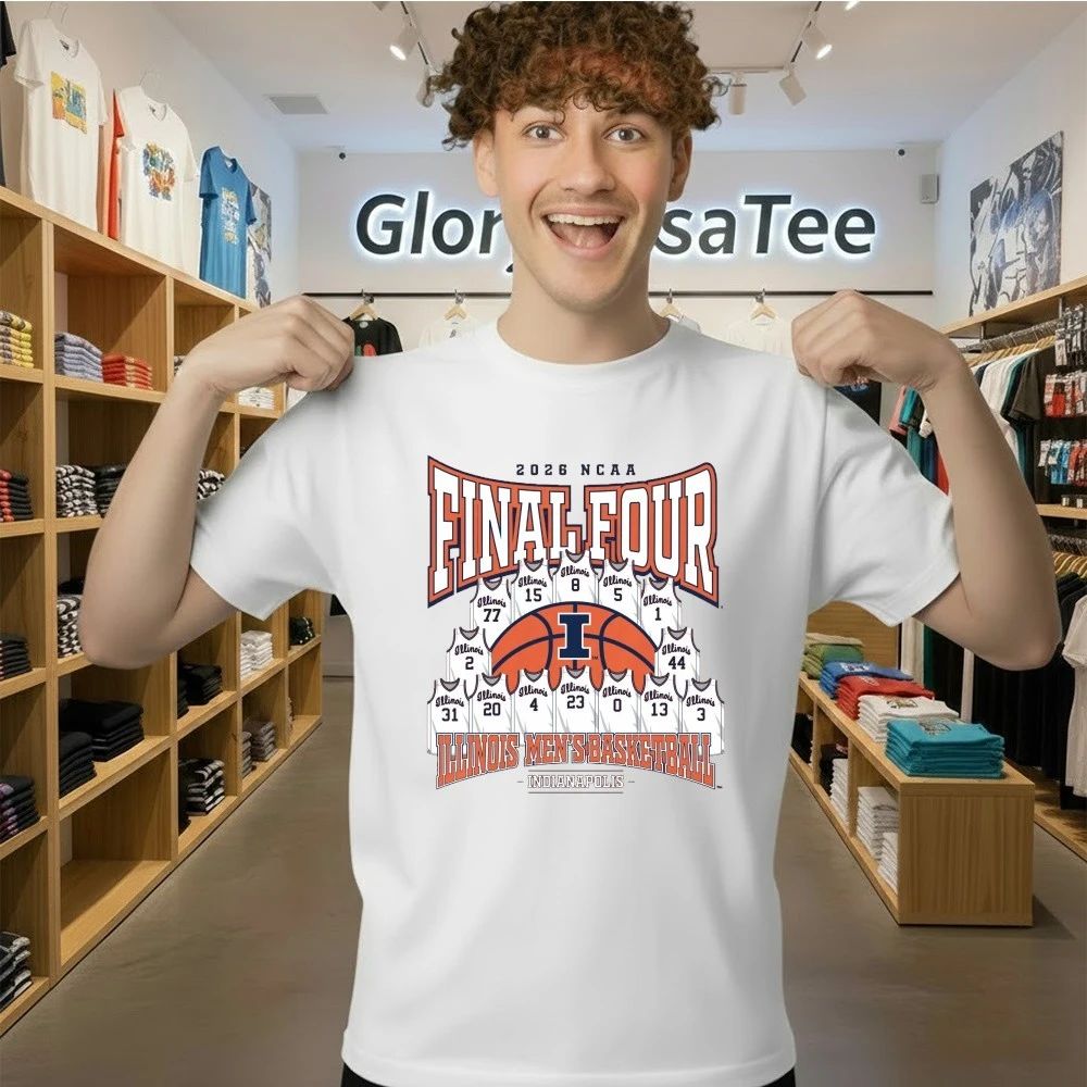 Illinois Basketball 2026 Final Four Jersey Roster Adult Shirt