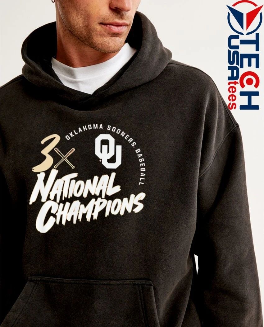 Oklahoma Sooners 2026 NCAA College World Series 3-Time National Champions shirt