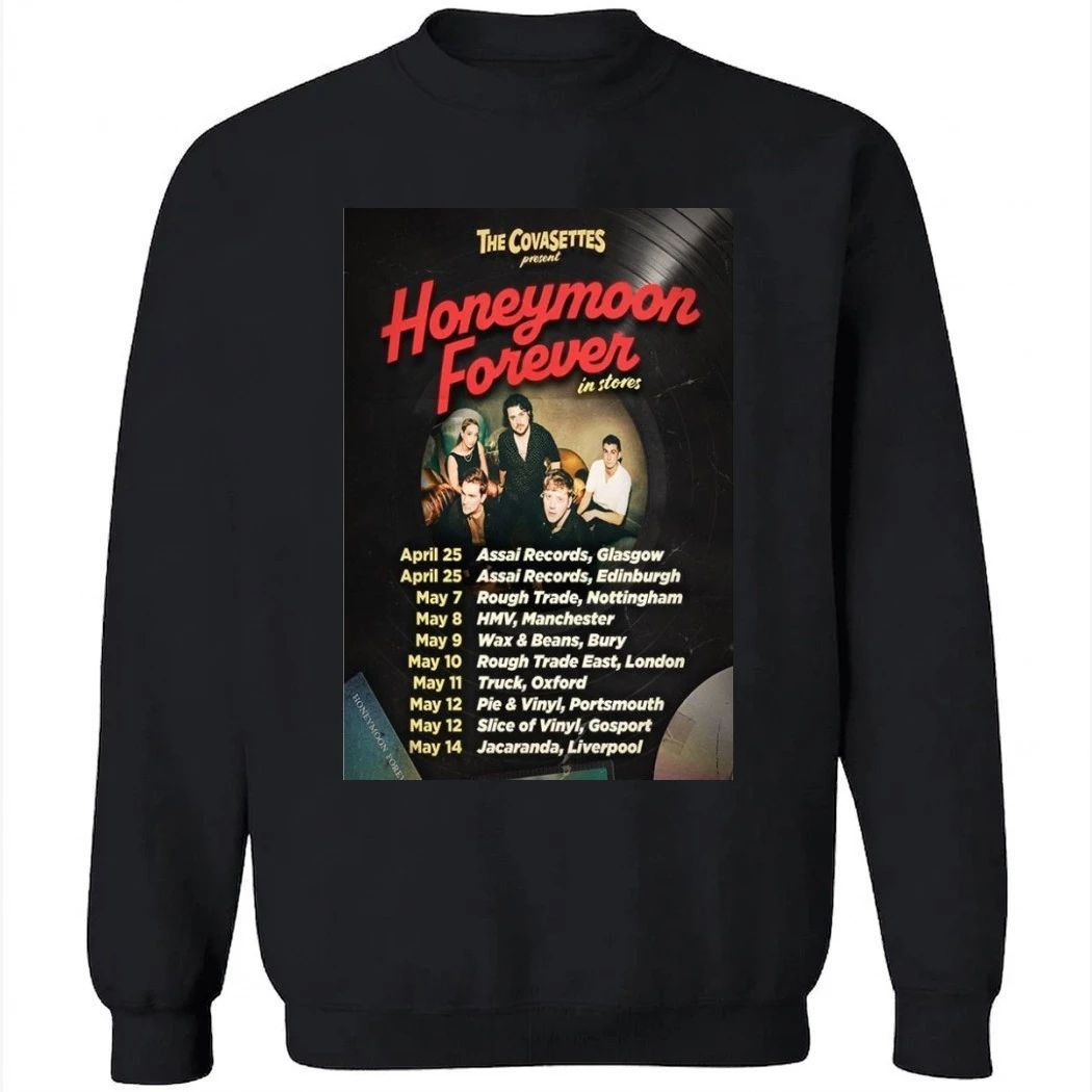 The Covasettes Honeymoon Forver 2026 Poster Shirt