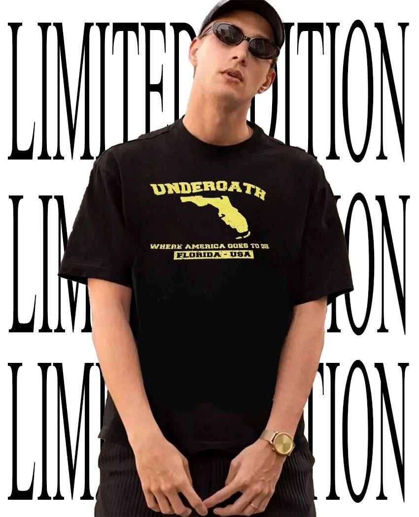 Underoath where America goes to die Florida USA shirt