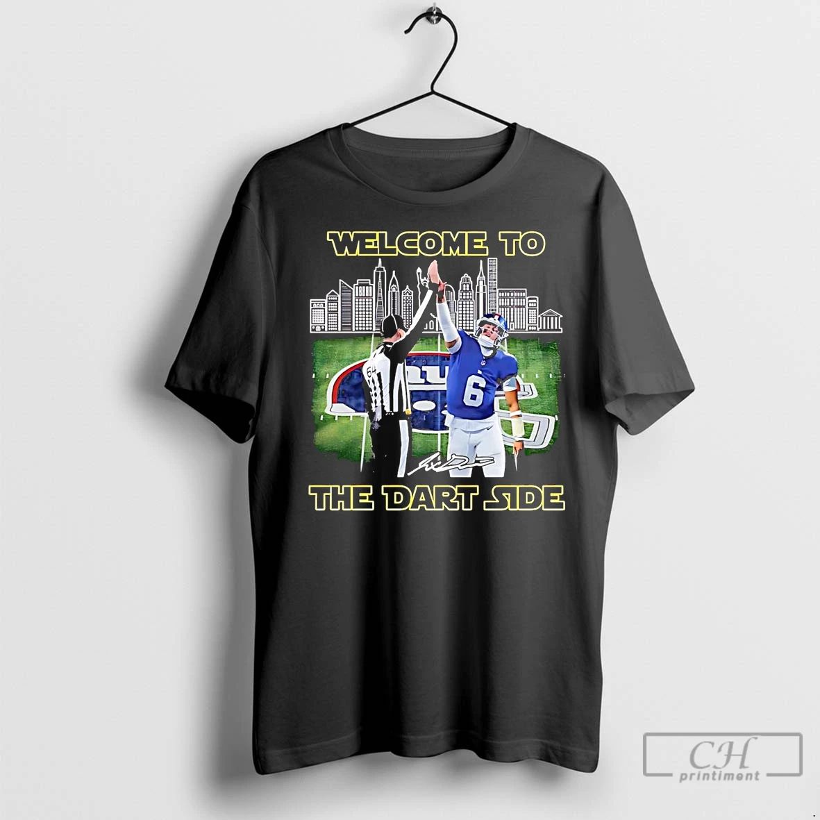 Classic Welcome To The Jaxson Dart Side Skyline New York Giants