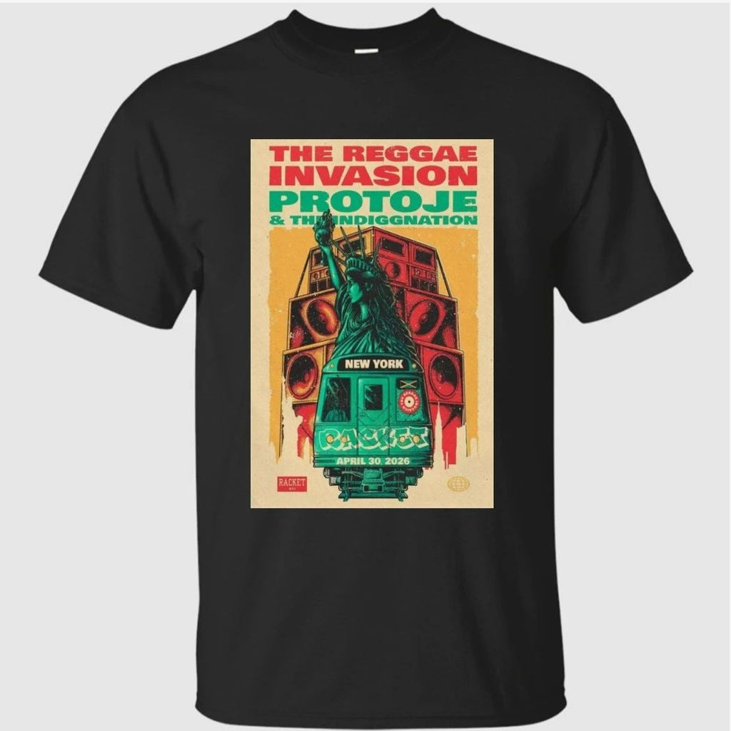 Protoje April 30 2026 The Reggae Invasion Tour Shirt