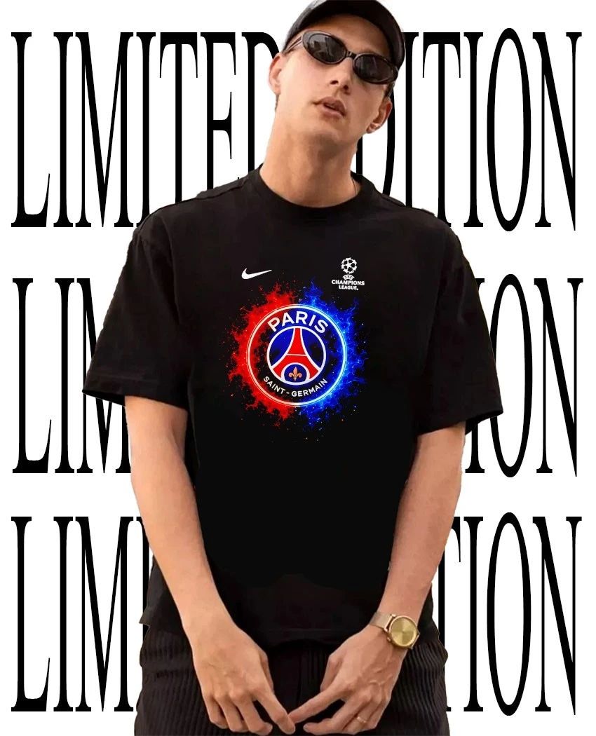Paris Saint-Germain FC 2026 Champions League logo T-Shirt