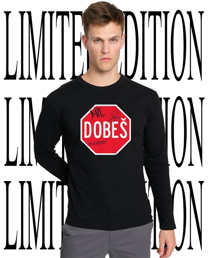 Doberman Jakub Dobeš Montreal Canadiens signature stop sign shirt