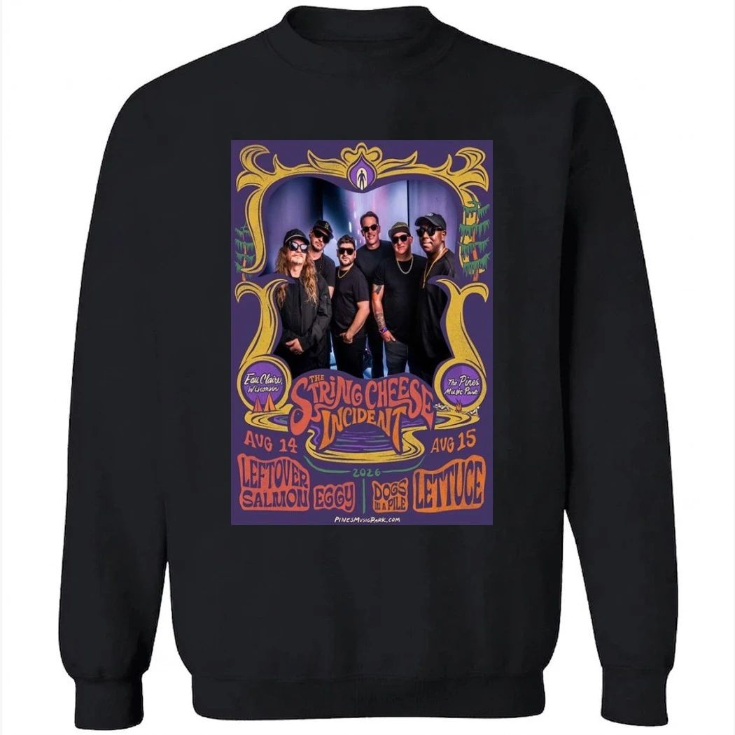 The String Cheese Incident Aug 14 2026 Pines Music Park in Eau Claire Tour Shirt