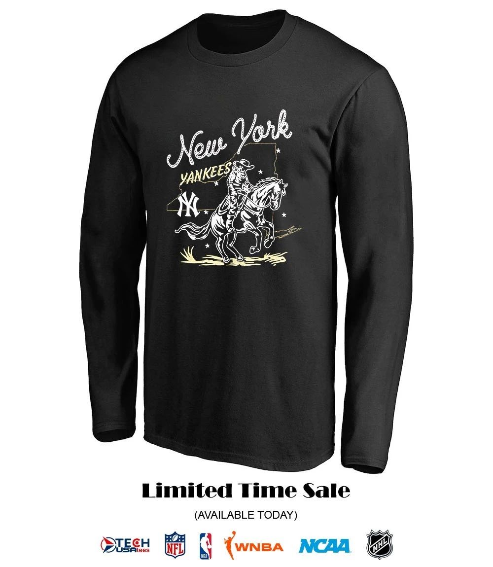 New York Yankees Hometown Cowboy riding horse shirt