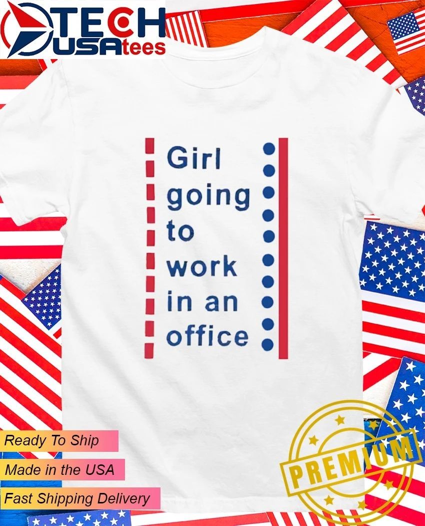 Girl going to work in an office shirt