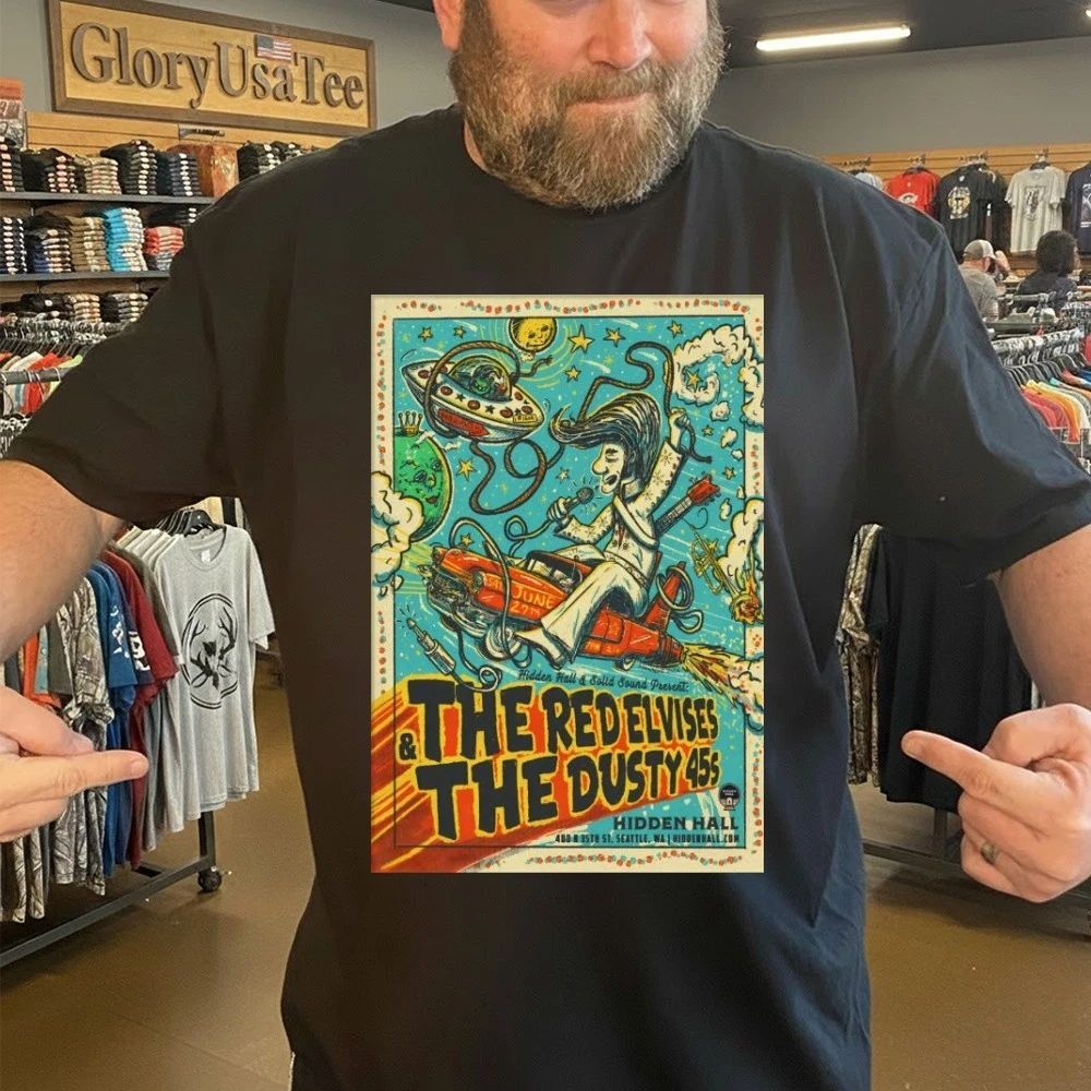 The Red Elvises And The Dusty 45s Hidden Hall In Seattle WA Jun 27 2026 Shirt
