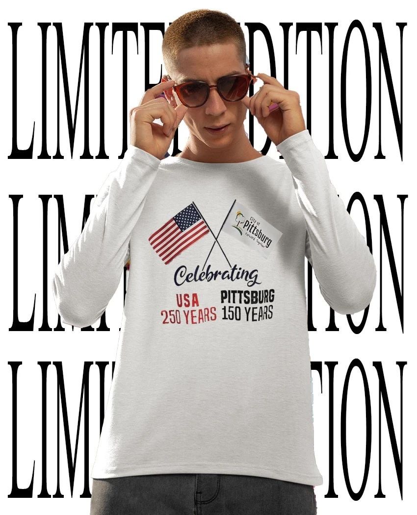 Celebrating 250th anniversary USA and 150th anniversary Pittsburg flag shirt