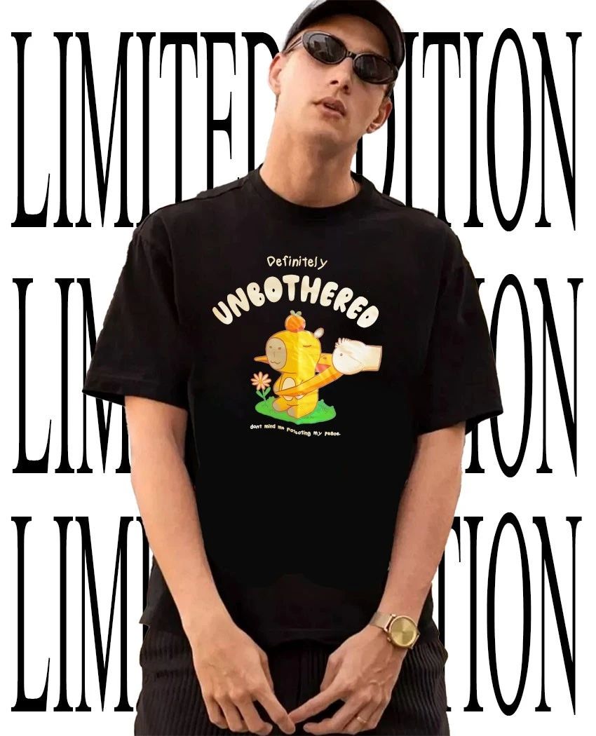 Capybara definitely unbothered protecting peace duck t-shirt