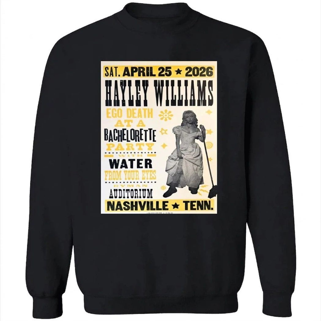 Halley Williams Nashville Tennessee 2026 Night 1 Venue Poster At Ryman Auditorium On April 25 2026 Good Dye Young Tour Poster Shirt