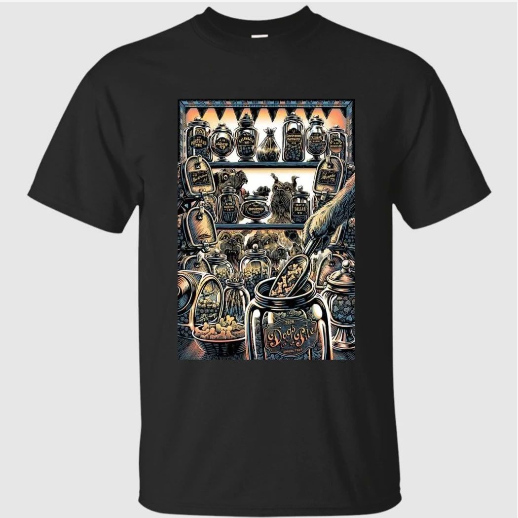 Dogs In A Pile in a Spring Live Show 2026 Poster Shirt
