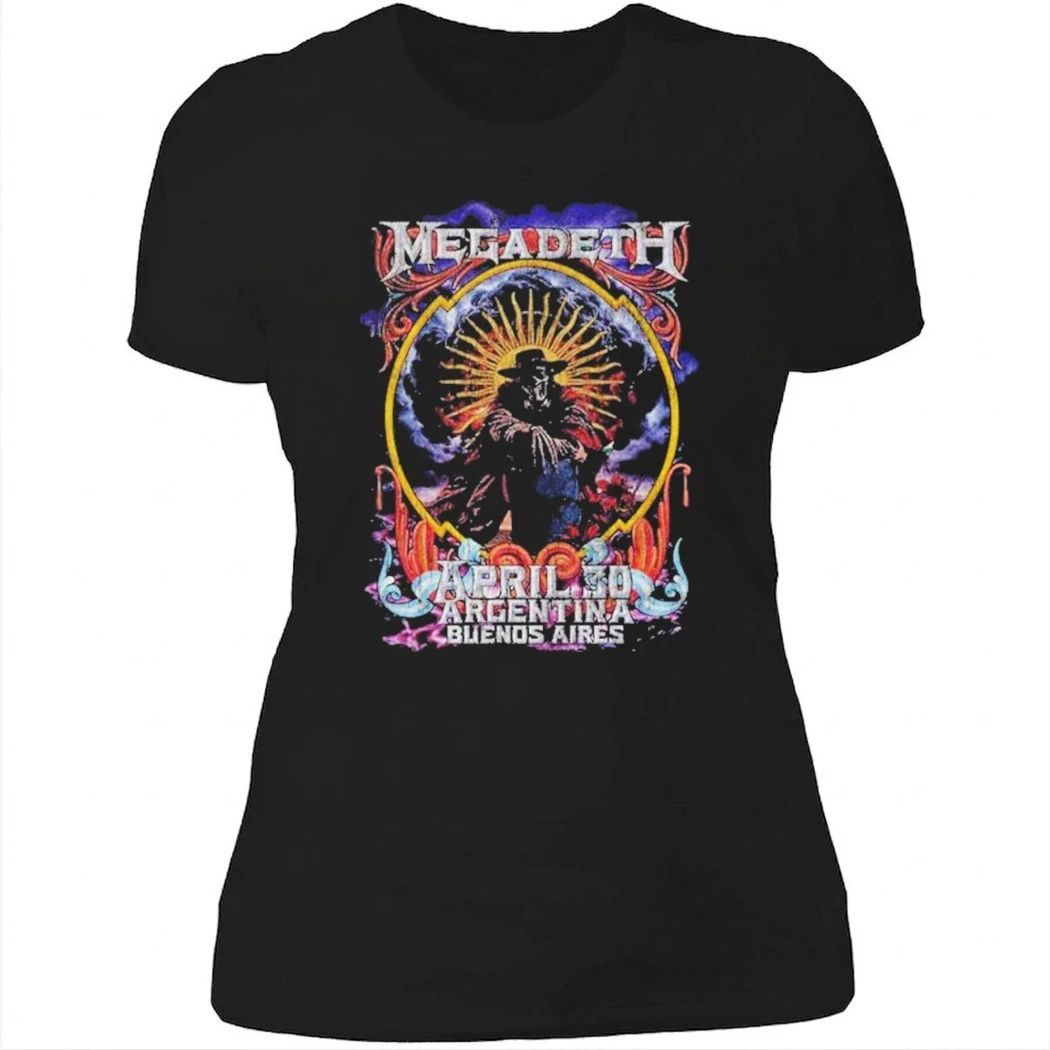 Megadeth Argentina 2026 At Buenos Aires On April 30 2026 Shirt