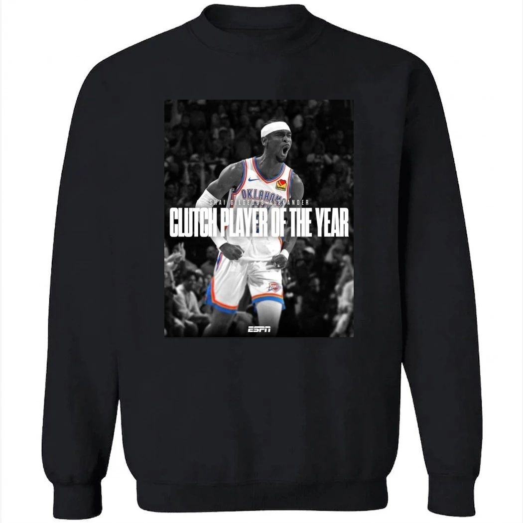 Shai Gilgeous Alexander SGA Clutch Player Of The Year 2026 Shirt