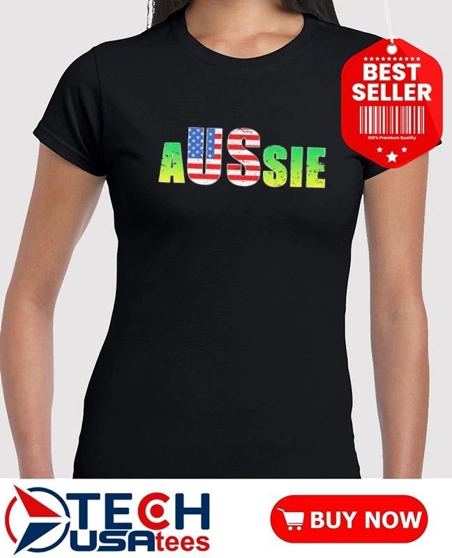 Australia United States Aussie flag shirt