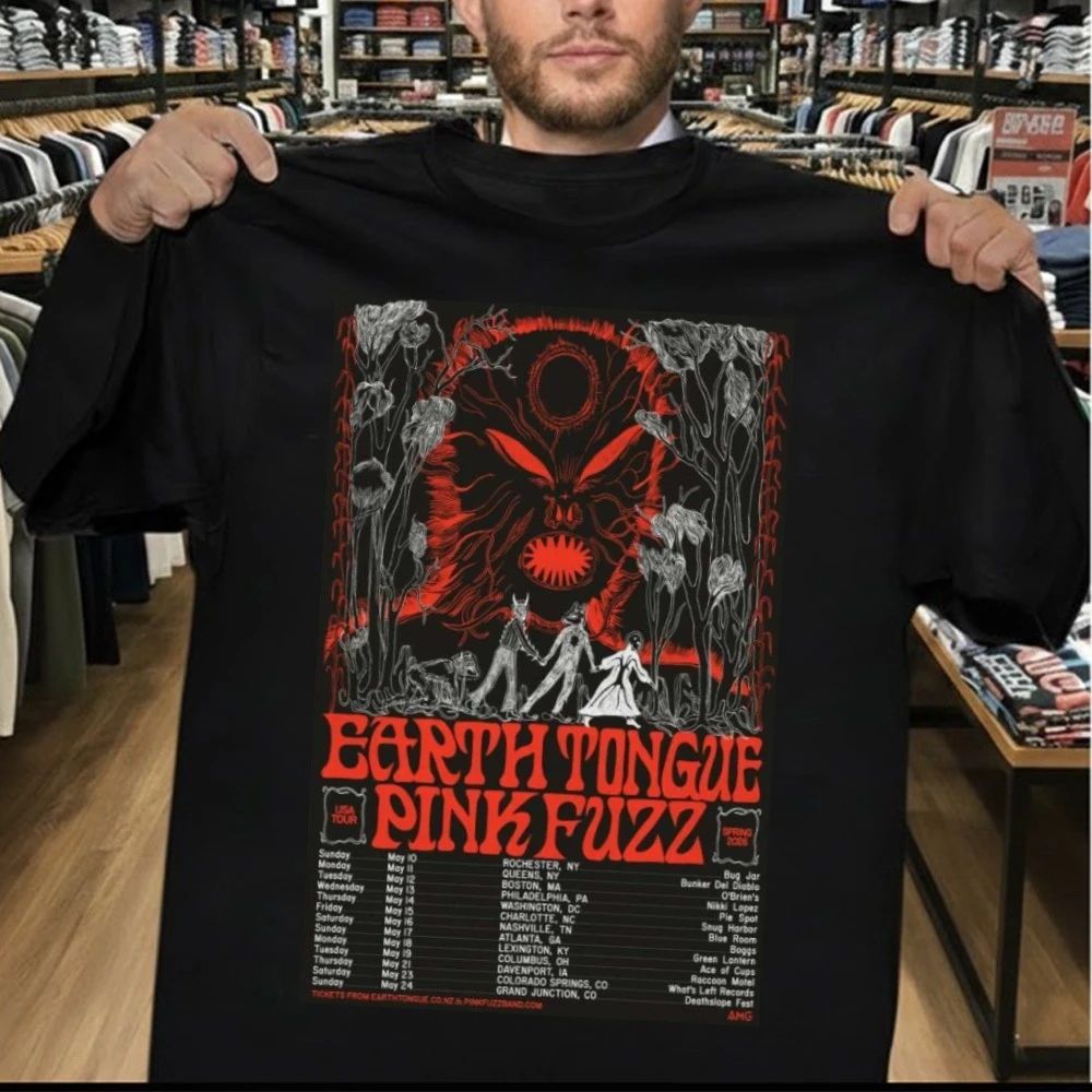 Earth Tongue Spring Tour 2026 Poster Shirt