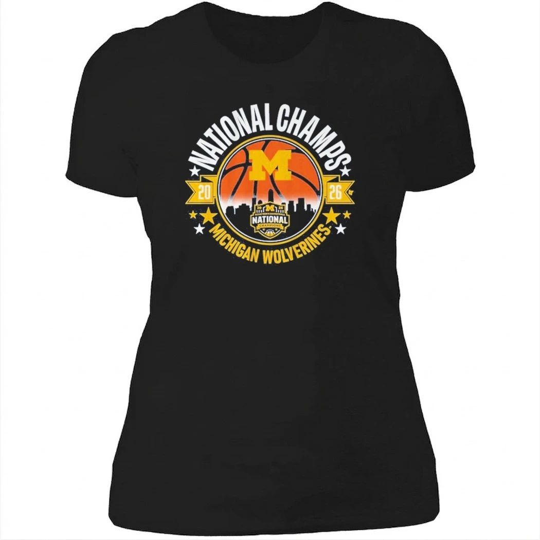 Michigan Wolverines MBB 2026 National Champions Circle Shirt