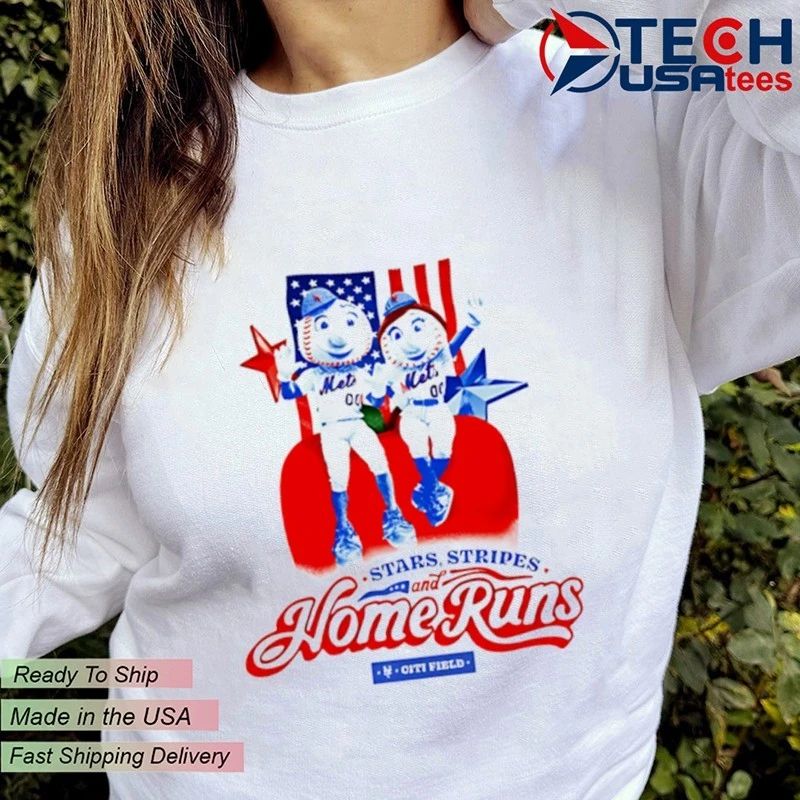 New York Mets Stars Stripes and Home Runs shirt