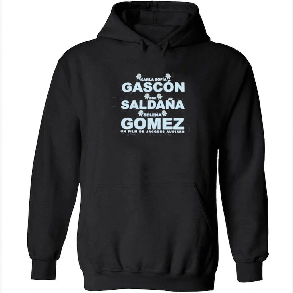 Karla Sofía Gascón Zoe Saldaña and Selena Gomez Shirt
