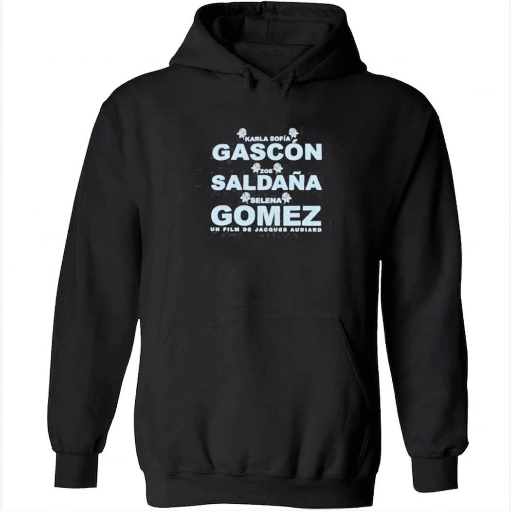 Karla Sofía Gascón Zoe Saldaña and Selena Gomez Shirt